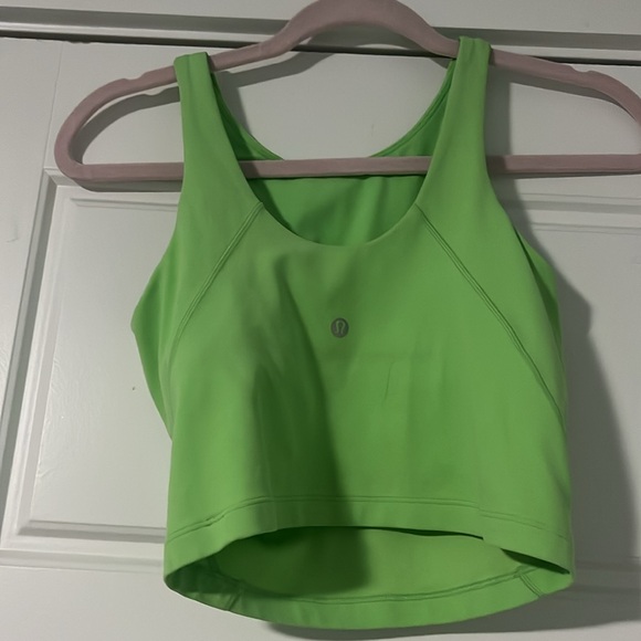 lululemon ribbed tank in scream green size 4 - Picture 2 of 5